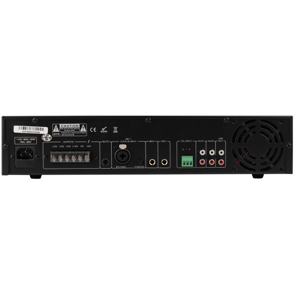 Main product image for Dayton Audio DA240R Commercial Audio Amplifier 240W 70V/ 100V/ 4 Ohm Mixer - 3 Mic 2 Aux 1 Telephone